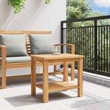  Kava Stol s pohranom Smeđa 50 x 35 x 45 cm Čvrsto teak drvo | shoptok.hr