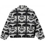 Obey Flis repeated icon sherpa jkt Črna | Shoptok.si
