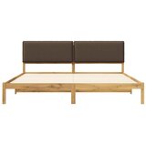  Krevetni okvir s tapiciranim uzglavljem Bijelo isprana i taupe - Bijelo isprana i taupe 180 x 200 cm | shoptok.hr
