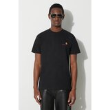 Carhartt WIP Pamučna majica S/S American Script T-Shirt za muškarce, boja: crna, s aplikacijom, I029956.89XX Cijene