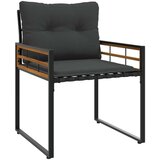  Set vanjskog namještaja s jastukom 4 pcs Siva | shoptok.hr