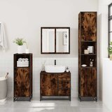  4-dijelni set kupaonskog namještaja boja hrasta drveni | shoptok.hr