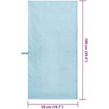 vidaXL Športne brisače 2 pcs Modra 100 x 50 cm Poliester in poliamid | Shoptok.si