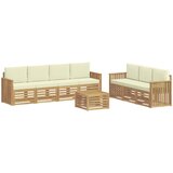  Setovi sofa 8 kom. Bijela i krem Poliester | Shoptok.si