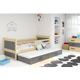 BMS Group Otroška postelja Rico z dodatnim ležiščem - 80x190 cm - bor/grafit | shoptok.hr