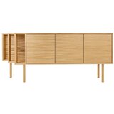Woodman Komoda v hrastovem dekorju v naravni barvi 189x65x44 cm Shift – | Shoptok.si