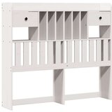  Krevet s regalom z knjige bez madraca bijeli 135x190cm borovina | shoptok.hr