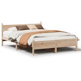 Maison Chic Posteljni okvir - Dvoposteljna postelja - Zakonska postelja brez vzmetnice 160x200 cm trdna borovina-J3257, (21769835) | Shoptok.si