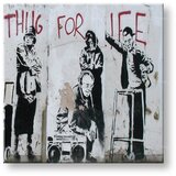  Slike na platnu kvadrat street art – banksy BA039K1 (moderne) u