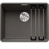 Blanco sudoper ETAGON 500-F InFino SILGRANIT VULKAN SIVA, pribor, bez dalj.upr. | shoptok.hr