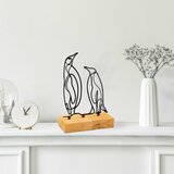 Atelier Del Sofa dekorativna figura pingu, 26x8x17 cm, crna Cene