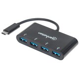 Manhattan USB HUB Int Super-brzi USB C 3.1 m - 4 USB A f 162746 Cene'.'