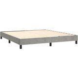  Box spring postelja z vzmetnico svetlo siva 180x200 cm žamet, (20846598) | Shoptok.si
