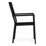 Multi Garden Set od 2 vrtne stolice za terasu ili balkon, čelik i HDPE, crne | shoptok.hr