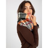 Fashion Hunters Black and orange checkered winter chimney | Shoptok.si