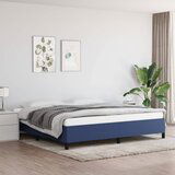 Maison Chic Posteljni okvir - Dvoposteljna postelja - Zakonska postelja brez vzmetnice moder 200x200 cm blago-J4035, (21771528) | Shoptok.si