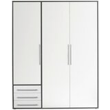 Modern Living omara s klasičnimi vrati lyss, bela, grafit, 155 cm | Shoptok.si