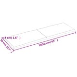 Stolna ploča tamnosmeđa 160x50x(2-4) cm obrađena hrastovina | shoptok.hr