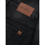Ombre Men's denim shorts with rolled up leg - black | shoptok.hr