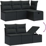 vidaXL 7-dijelni set vrtnih sofa od poliratana s jastucima crni | shoptok.hr