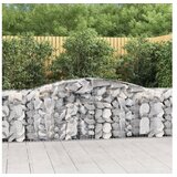  Obokane gabion košare 2 kosa 400x50x80/100 cm pocinkano železo | Shoptok.si
