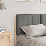  Tapecirani uzglavlje s uzglavljem Smeđa i svijetlosiva 120 cm | shoptok.hr