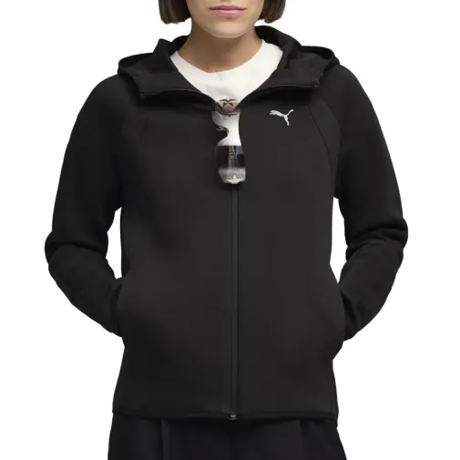 Puma Ženski duks sa rajsfešlusom Evostripe, Crni Cene
