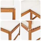  Vrtna stolica Smeđa 140 x 100 x 91cm Čvrsto drvo akacije | shoptok.hr