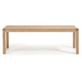 Kave Home Raztegljiva jedilna miza z dodatno ploščo v hrastovem dekorju 100x200 cm Briva – | Shoptok.si