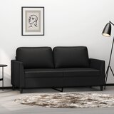 vidaXL Dvosjed od tkanine crni 140 cm od umjetne kože Cijene