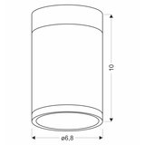  Plafonsko svetlo TUBA GU10/15W/230V | Eponuda.com