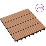  Pločice za decking 11 pcs Tikovina 30 x 30 cm | Eponuda.com