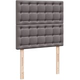 Krevet s oprugama i madracem sivi 90 x 190 cm od umjetne kože | shoptok.hr