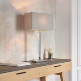  Endon 56707 - Stona lampa MORETO 1xE27/60W/230V sjajni hrom/siva | Eponuda.com