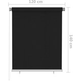  Vanjska roleta za zamračivanje 120 x 140 cm crna | shoptok.hr