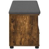  Klupa za hodnik s jastukom Dimljeni hrast 100 x 38 x 46 cm | shoptok.hr