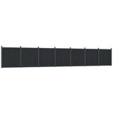  Ograjni panel siv 1218x186 cm WPC | Shoptok.si