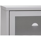 Unique Furniture Bela kovinska TV omarica 160x55 cm Veep – | Shoptok.si