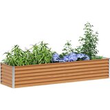 Povišena vrtna gredica 195 x 50 x 36 cm Cinkani čelik | Eponuda.com