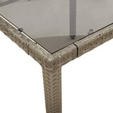  5-dijelni vrtni bistro set od poliratana s jastucima sivi | shoptok.hr