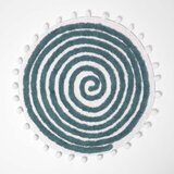 HOMESCAPES kopalniška preproga rond modra spirale tuftanae, 60 c, (5000161210) | Shoptok.si