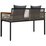  Vanjska klupa Siva i tamno siva 117 x 54 x 74.5 cm poliratan | shoptok.hr