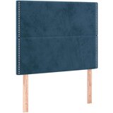  Box spring postelja z vzmetnico LED temno modra 120x200cm žamet | Shoptok.si