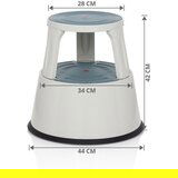 MID.YOU Pručka Tio-m Ii, Svetlo Siva | Shoptok.si
