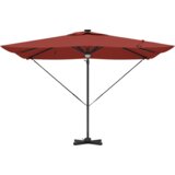  Cantilever Roma suncobran s LED svjetlima Terakota 286x285x270 cm Aluminij | shoptok.hr