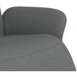  Naslonjač od tkanine s osloncem za noge tamnosivi | shoptok.hr