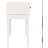  Konzolni stol bijeli 76 5 x 40 x 75 cm od masivne borovine | shoptok.hr