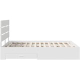  Krevetna konstrukcija Bijelo 140 x 190 cm Konstruirano drvo | shoptok.hr