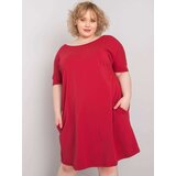 BASIC Feel Good Dress-RV-SK-6639.02X-burgundy | Shoptok.si