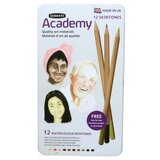 DERWENT boje drvene aquarelle 12boja u metalnoj kutiji (za portrete) academy 2300386 | ePonuda.com